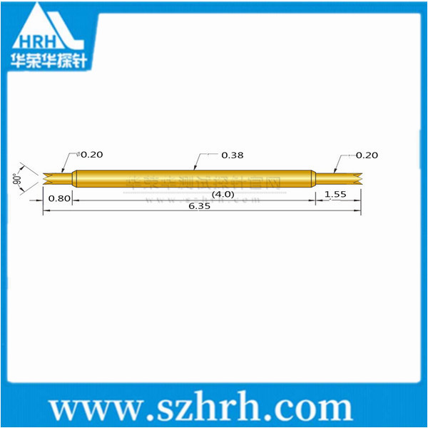 038-UU-6.3L，華榮華雙頭測試探針廠家